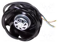 Fan: EC; radial; 230VAC; Ø206x74.1mm; 545m3/h; ball; 2950rpm; IP54 EBM-PAPST