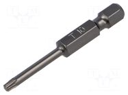 Screwdriver bit; Torx®; TX10; 1/4"; Overall len: 50mm FELO
