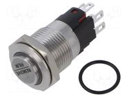 Switch: vandal resistant; Pos: 2; SPDT; 5A/250VAC; 2A/24VDC; IP67 E-SWITCH