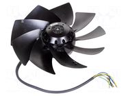 Fan: AC; axial; 230/400VAC; Ø251x74mm; 1830m3/h; 69dBA; ball; IP44 EBM-PAPST