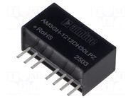 Converter: DC/DC; 3W; Uin: 4.5÷18VDC; Uout: 12VDC; Uout2: -12VDC AIMTEC