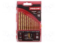 Drill set; for metal; metal,steel; 13pcs. PROLINE