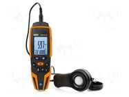 Light meter; 0,01÷400klx; 3%; -5÷40°C; 190x65x45mm HT INSTRUMENTS