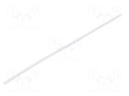Heat shrink sleeve; glueless; 2: 1; 3.2mm; white; polyolefine; reel BM GROUP
