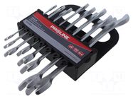 Wrenches set; spanner; Chrom-vanadium steel; 8pcs. PROLINE