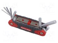 Wrench-set; hex key; 2mm,3mm,4mm,5mm,6mm,8mm,10mm; 7pcs. PROLINE