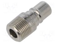 Splice terminal: plug; Thread: G 3/8" external; 9mm STÄUBLI