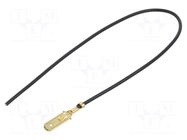 Cable: cable with crimped terminals; black; Len: 250mm; H05V-K CHEVAL