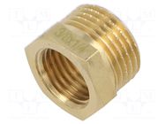 Splice terminal: adapter; male-female,reductive; brass CW617N GEBO