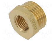 Splice terminal: adapter; male-female,reductive; brass CW617N GEBO