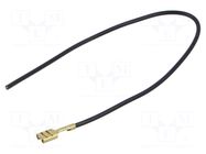 Cable: cable with crimped terminals; black; Len: 250mm; H05V-K CHEVAL