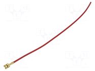 Cable: cable with crimped terminals; red; Len: 250mm; H07V-K CHEVAL