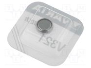 Battery: silver; coin,SR65; 1.55V; 14.5mAh; non-rechargeable VARTA
