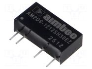 Converter: DC/DC; 2W; Uin: 10.8÷13.2VDC; Uout: 12VDC; Iout: 167mA AIMTEC