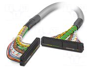 Ribbon cable with IDC connectors; IDC/FLK 50pin,both sides PHOENIX CONTACT