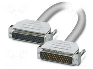 Cable; D-Sub 50pin socket,D-Sub 50pin plug; PVC; Len: 3m; grey PHOENIX CONTACT