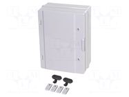 Enclosure: wall mounting; X: 310mm; Y: 410mm; Z: 170mm; ABS; IP65 PAWBOL