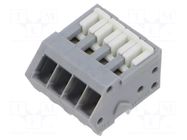 Connector: PCB terminal block; terminal; 218; 6A; 80V; angled 45° WAGO