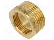 Splice terminal: adapter; male-female,reductive; brass CW617N GEBO