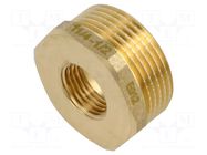 Splice terminal: adapter; male-female,reductive; brass CW617N GEBO