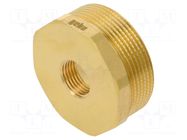 Splice terminal: adapter; male-female,reductive; brass CW617N GEBO