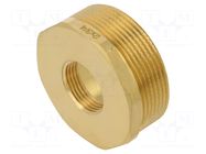 Splice terminal: adapter; male-female,reductive; brass CW617N GEBO