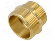Splice terminal: nipple; male-male,reductive; brass CW617N; BR GEBO