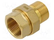 Splice terminal: double connector; male-female,flat,with seal GEBO