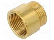 Splice terminal: extension; male-female,round; 20mm; Thread: G 1" GEBO