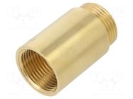 Splice terminal: extension; male-female,round; 50mm; Thread: G 1" GEBO