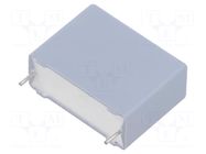 Capacitor: polypropylene; X2; 1uF; 630VDC; 310VAC; THT; ±20%; 22.5mm VISHAY