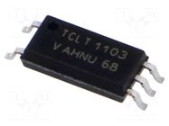 Optocoupler; SMD; Ch: 1; OUT: transistor; Uinsul: 5kV; Uce: 80V VISHAY