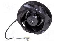 Fan: AC; radial; 400VAC; Ø190x76mm; ball; 2550rpm; IP44; Ø: 190mm EBM-PAPST