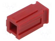 Protection cap; mounting holes; red; Powerpole® PP15/45; 16.6mm ANDERSON POWER PRODUCTS