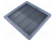 Ventilation grille; Cutout: 223x223mm; IP54; grey; UL94V-0 FINDER