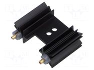 Heatsink: extruded; grilled; SOT32,TO220,TO3P; black; L: 25.4mm FISCHER ELEKTRONIK