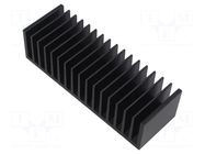 Heatsink: extruded; grilled; black; L: 50mm; W: 150mm; H: 40mm FISCHER ELEKTRONIK