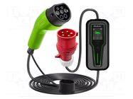 Charger: eMobility; 1x0.5mm2,3x6mm2; 230VAC; 7kW; IP65; 5m; 32A QOLTEC