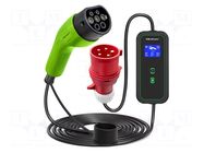Charger: eMobility; 1x0.5mm2,3x6mm2; 230VAC; 7kW; IP65; 5m; 32A QOLTEC