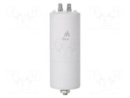 Capacitor: polypropylene; motors, run; 20uF; 450VAC; Ø40x75mm; ±5% Jb Capacitors