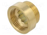 Splice terminal: extension; male-female,round; 10mm; BR GEBO