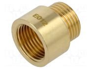 Splice terminal: extension; male-female,round; 15mm; BR GEBO