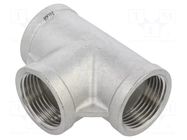 Splice terminal: tee fitting; max.10.5bar; Thread: G 1" internal GEBO