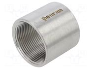 Long,round,female-female; max.10.5bar; 1.4408 stainless steel GEBO