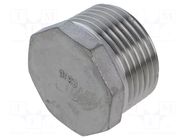 Splice terminal: plug; male; max.10.5bar; 1.4408 stainless steel GEBO
