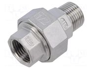 Splice terminal: double connector; male-female,flat,with seal GEBO