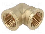 Splice terminal: 90° elbow; female-female; brass CW617N; BR GEBO