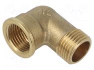 Splice terminal: 90° elbow; male-female; brass CW617N; BR GEBO