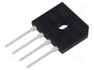 Bridge rectifier: single-phase; Urmax: 400V; If: 8A; Ifsm: 200A SMC DIODE SOLUTIONS