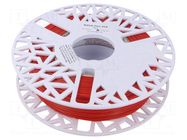 Filament: FLEX 85A; 1.75mm; red; 215÷250°C; 500g ROSA 3D